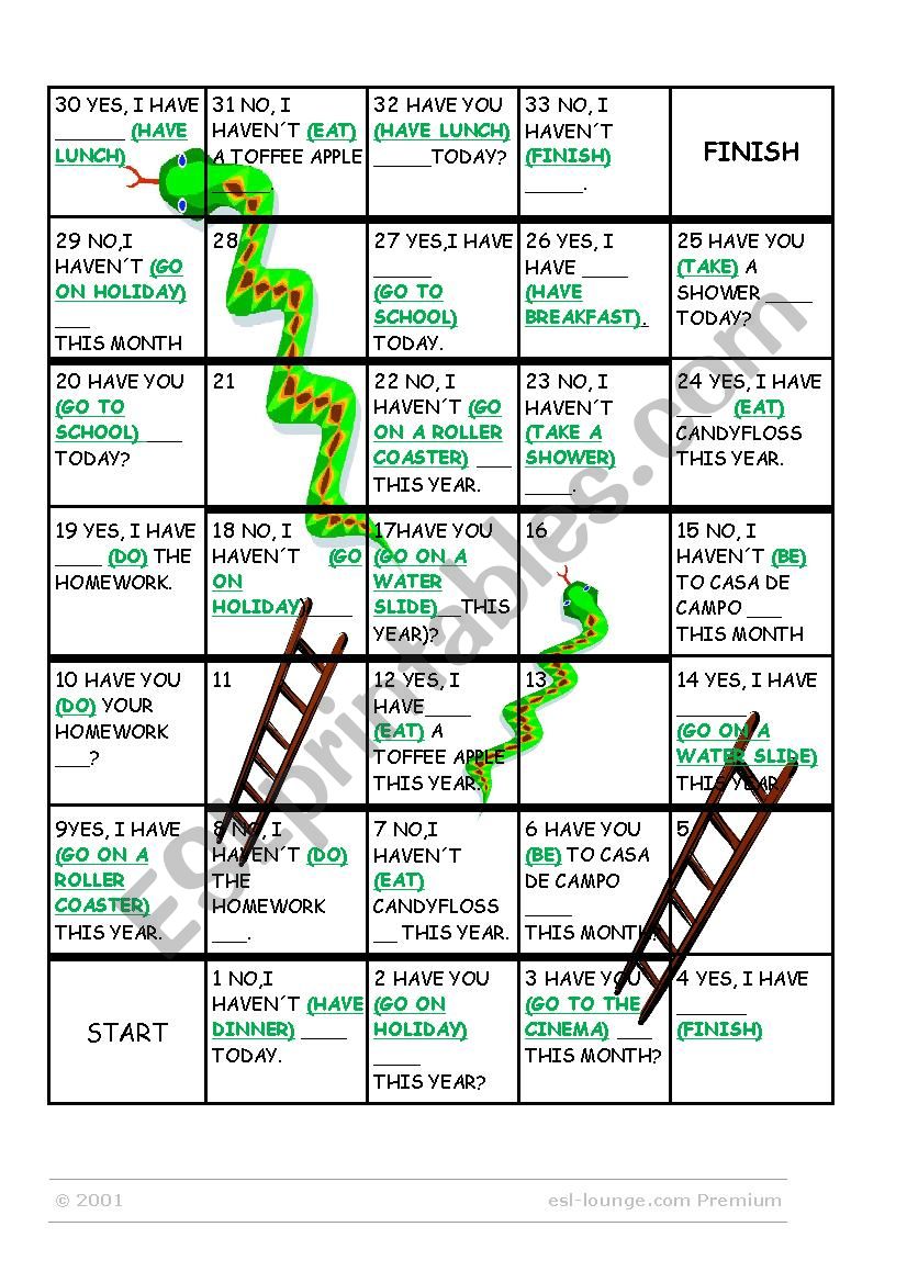 Present Perfect, YET,ALREDY worksheet