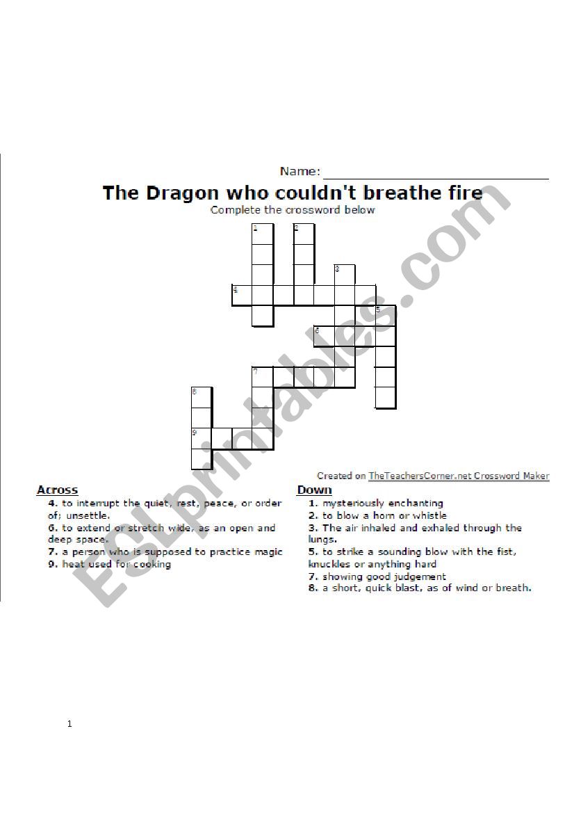 The Dragon who could not breathe Fire