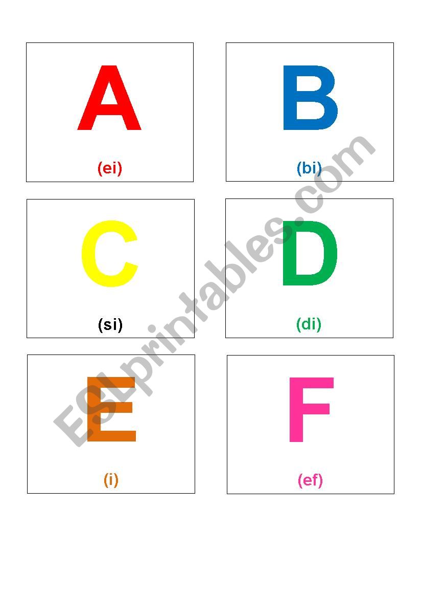 Flashcards Alphabet Esl Worksheet By 00 66