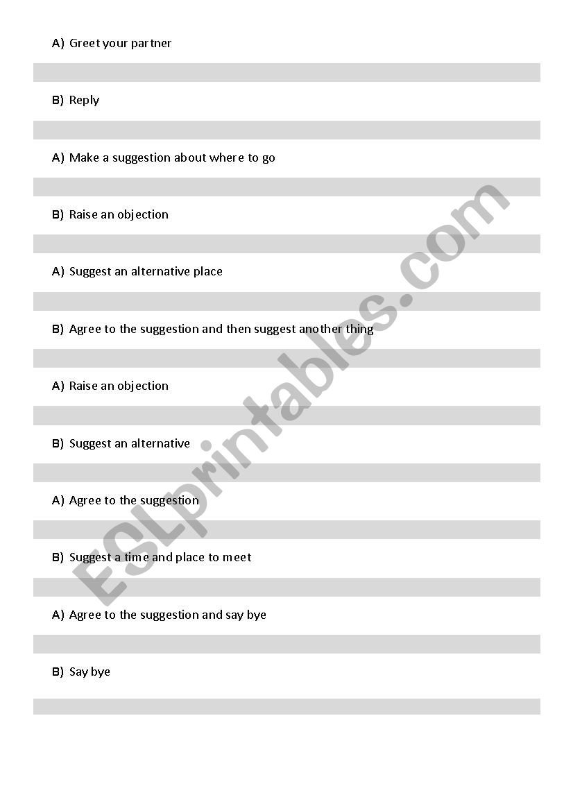 making suggestions&PPT worksheet