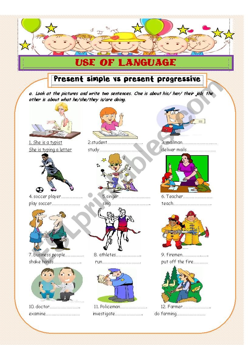 tenses worksheet