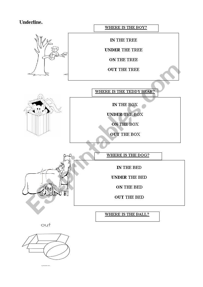 on-in-under worksheet