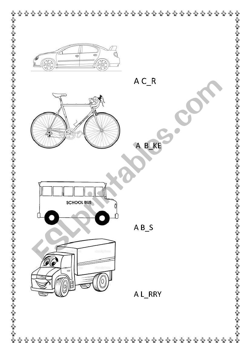 Traffic worksheet