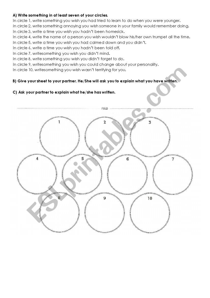 wish worksheet