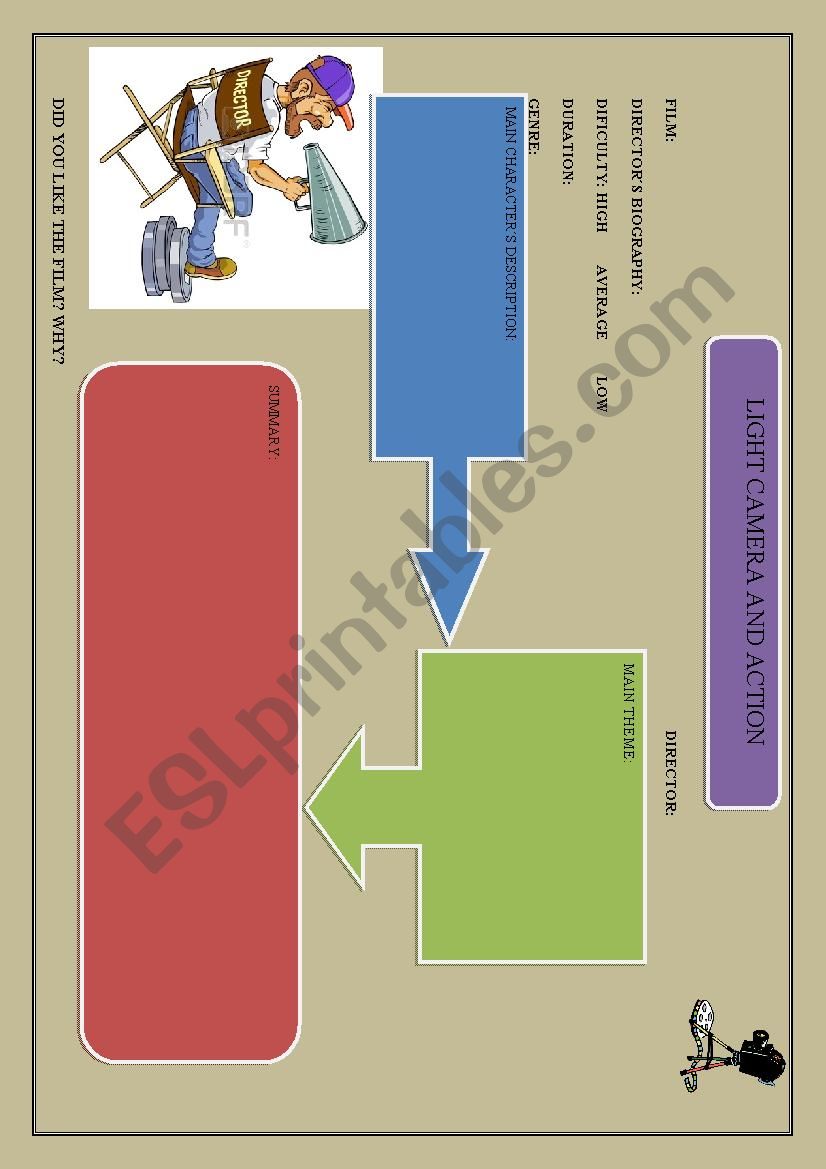 FILM WORKSHEET worksheet