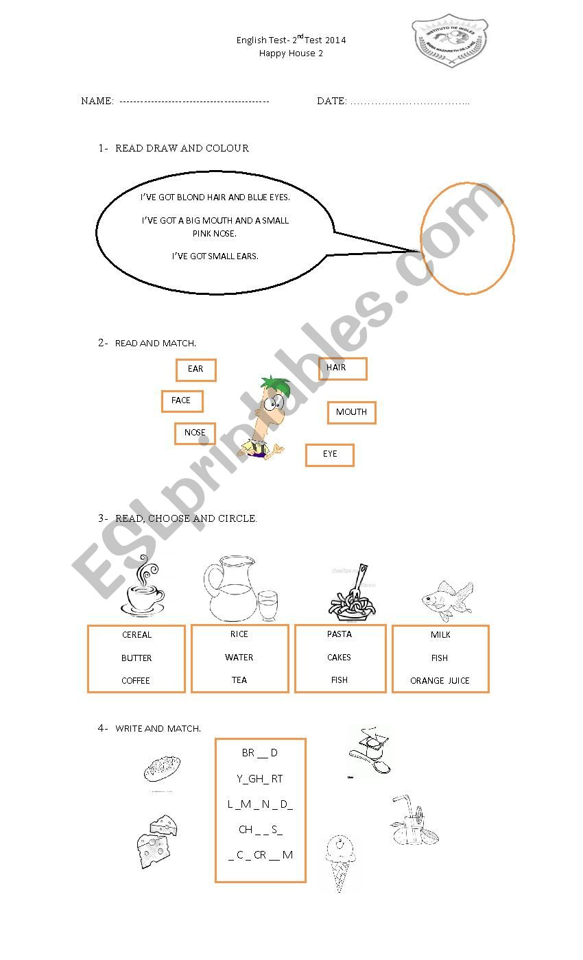 House 2 EXAM worksheet