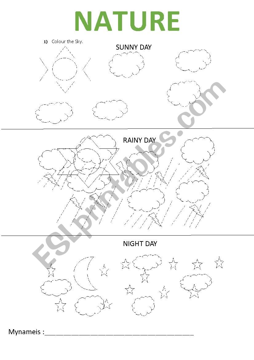 Nature worksheet