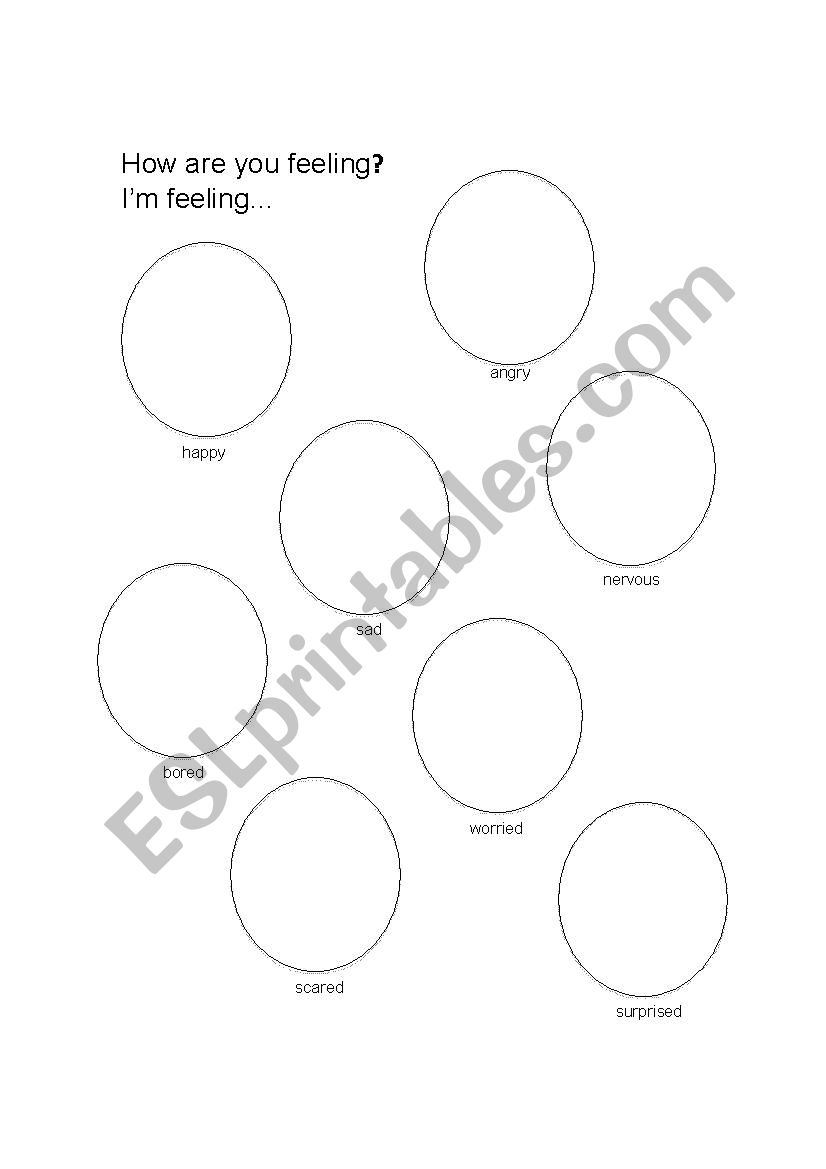 How are you feeling? I´m feeling... - ESL worksheet by ambergold3