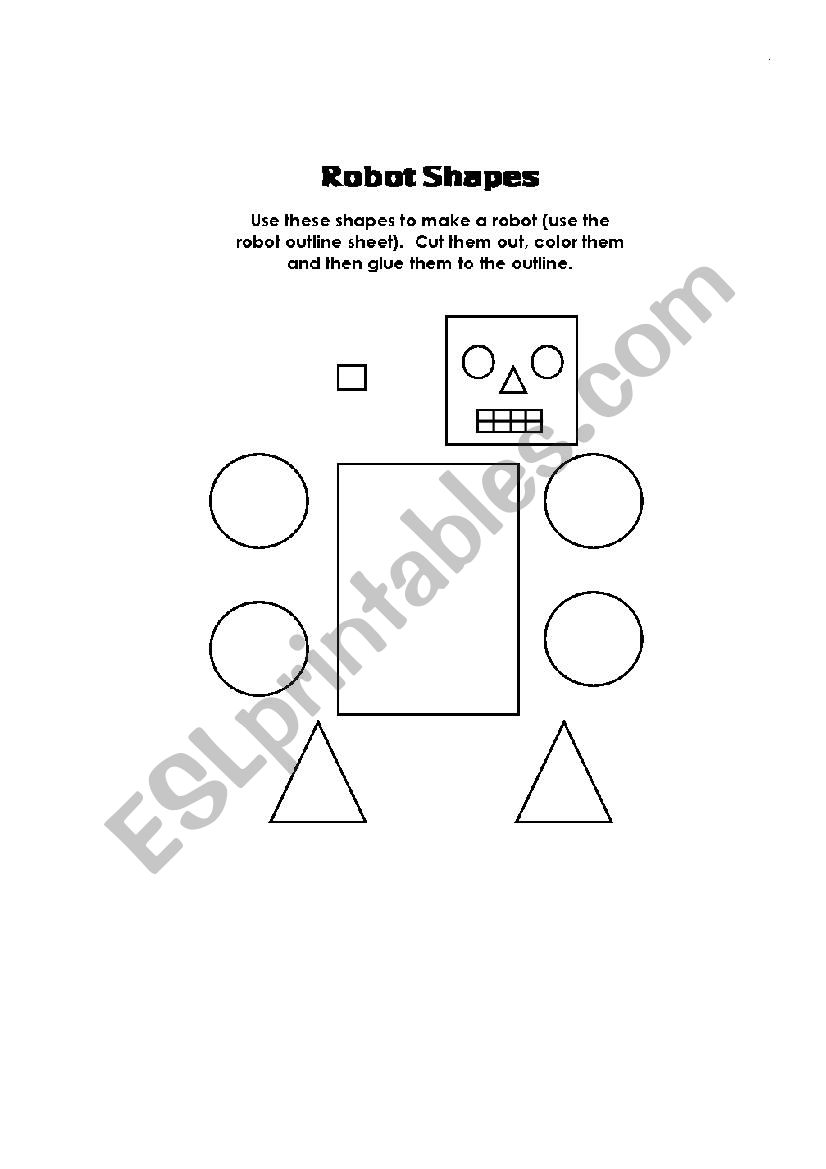 robot puzzle worksheet