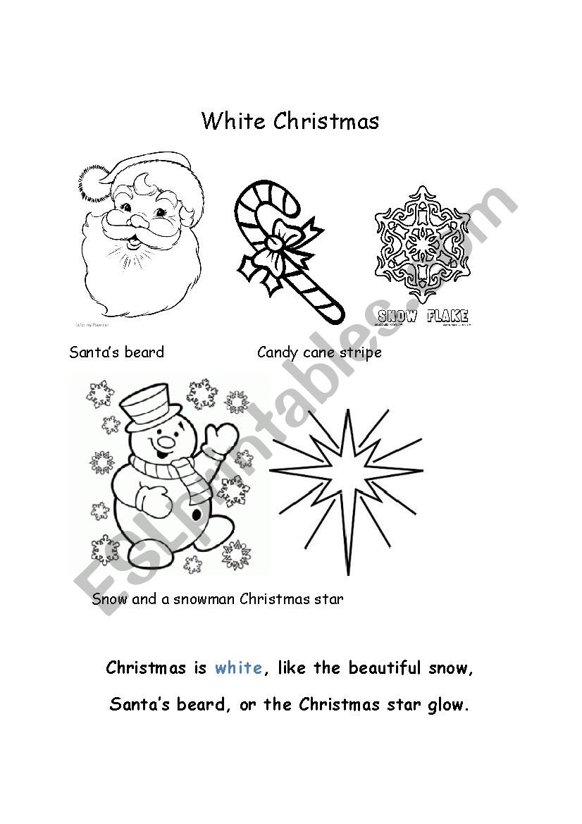 Christmas Colors worksheet