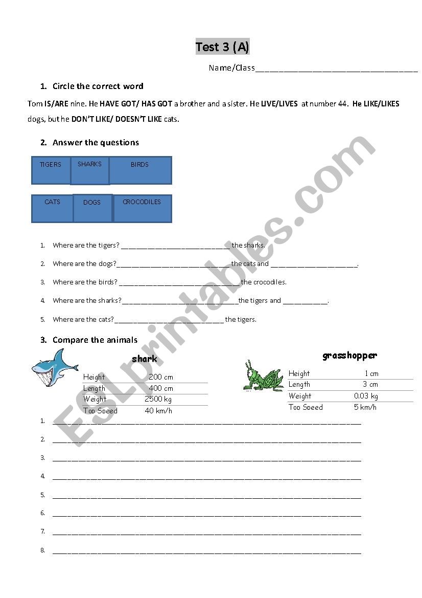 Happy Street 2-Unit 4 Test (group A) - ESL worksheet by anothermember