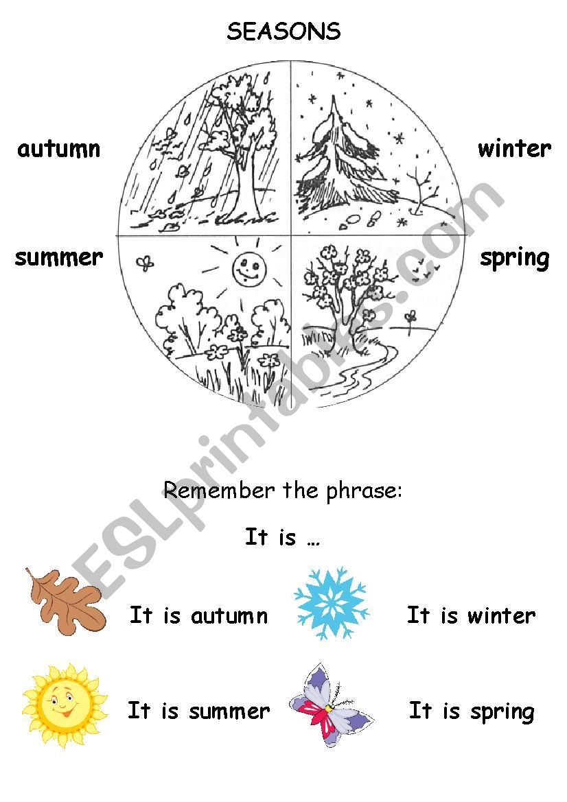 Seasons - ESL worksheet by fornewbooks