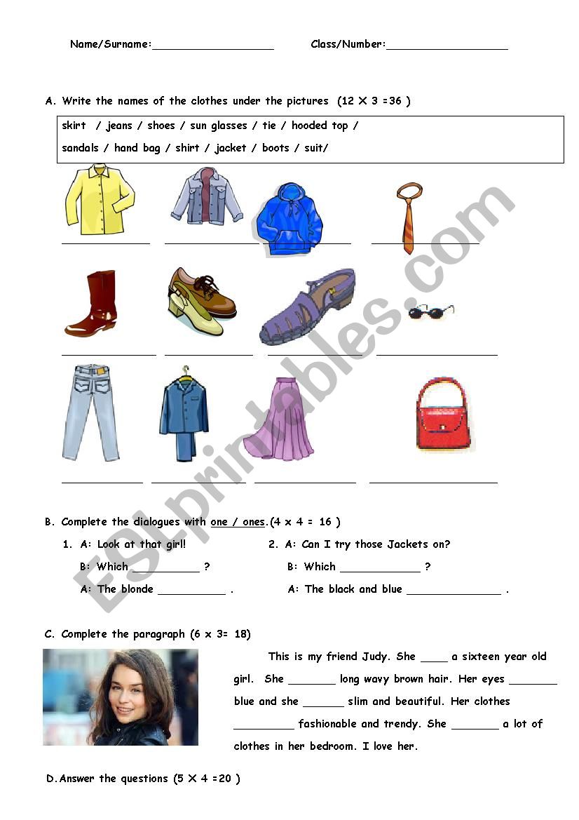 Sample Exam Paper (Group B) worksheet