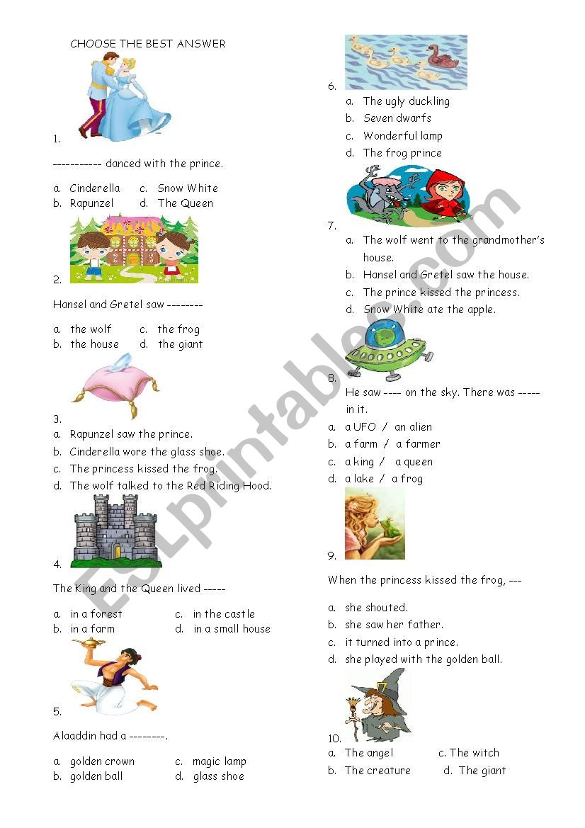 Folk Tales worksheet