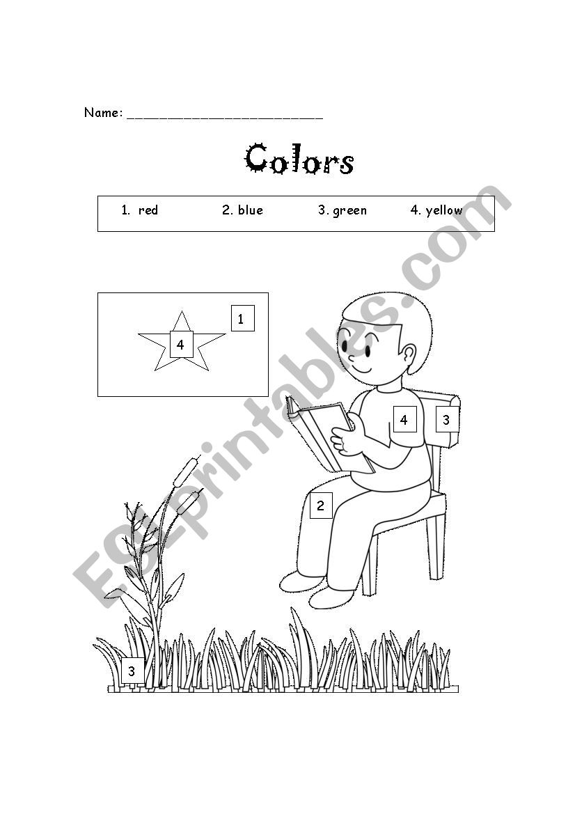 Colors worksheet