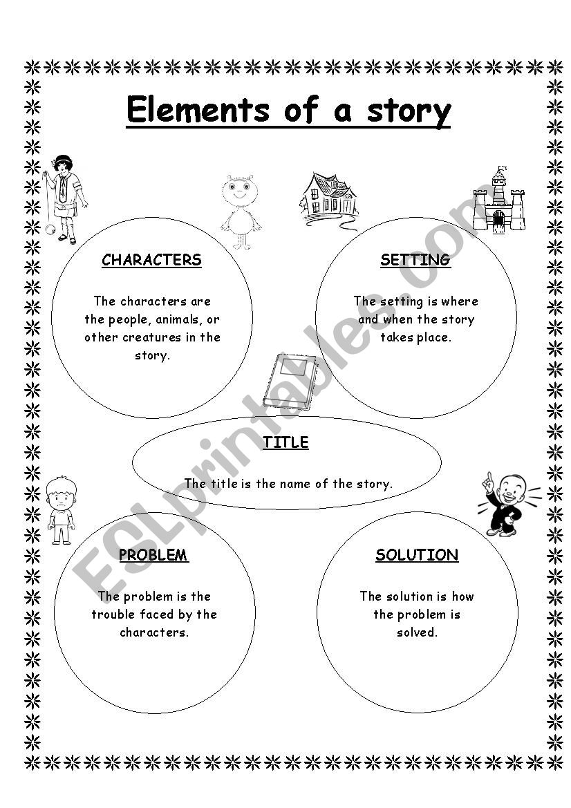 Elements of a story - ESL worksheet by shaniyasidd@gmail.com With Elements Of A Story Worksheet