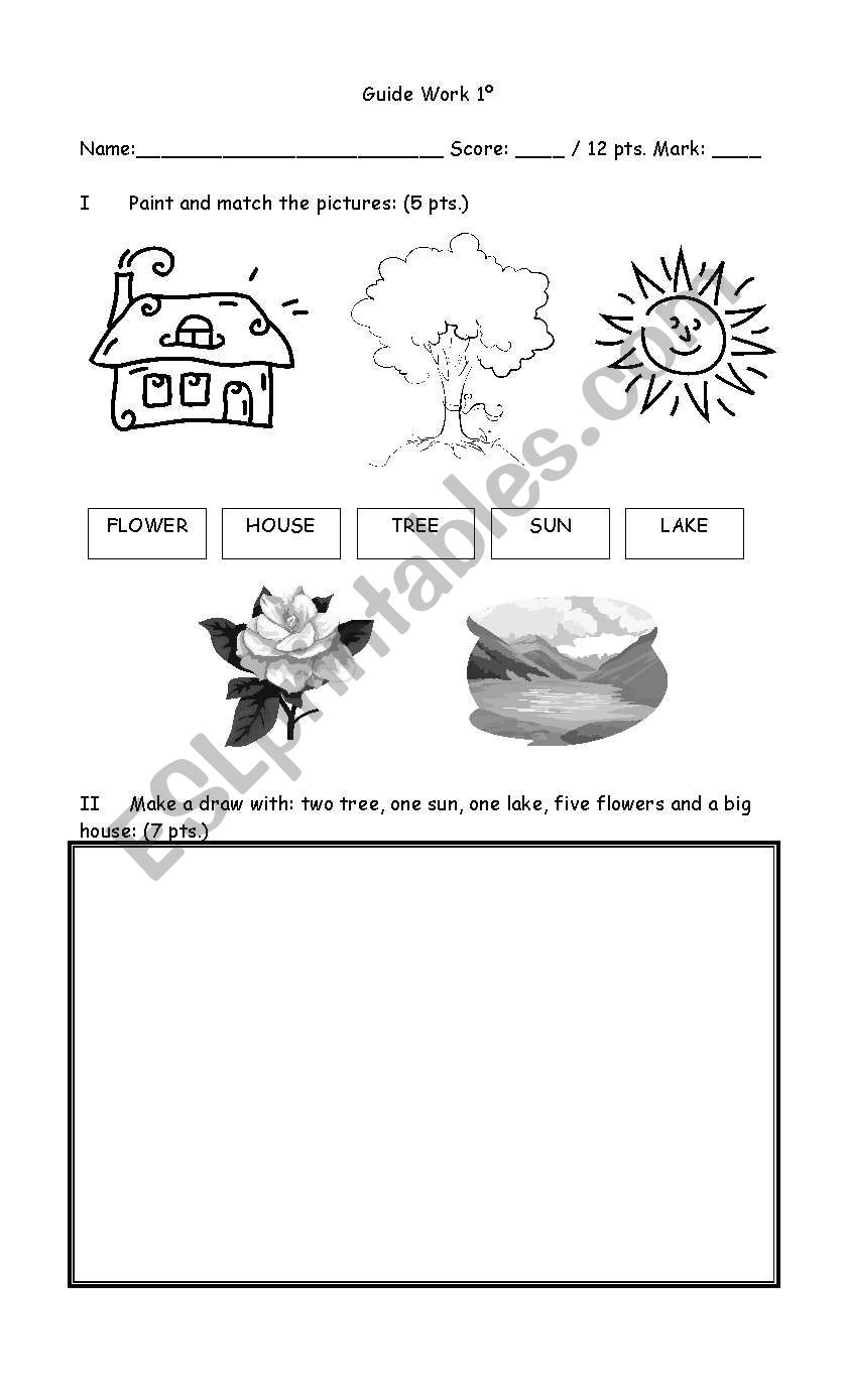 Nature worksheet