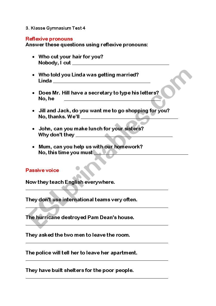 English For Class 3 ESL Worksheet By Raquel9