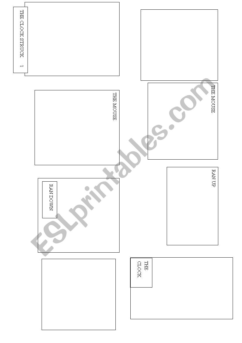 Hickory Dickory Cutting worksheet