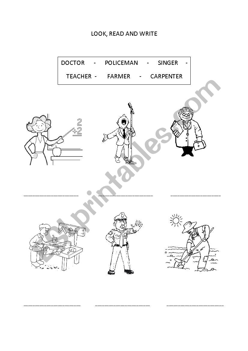 JOBS - ESL worksheet by Dolceele5