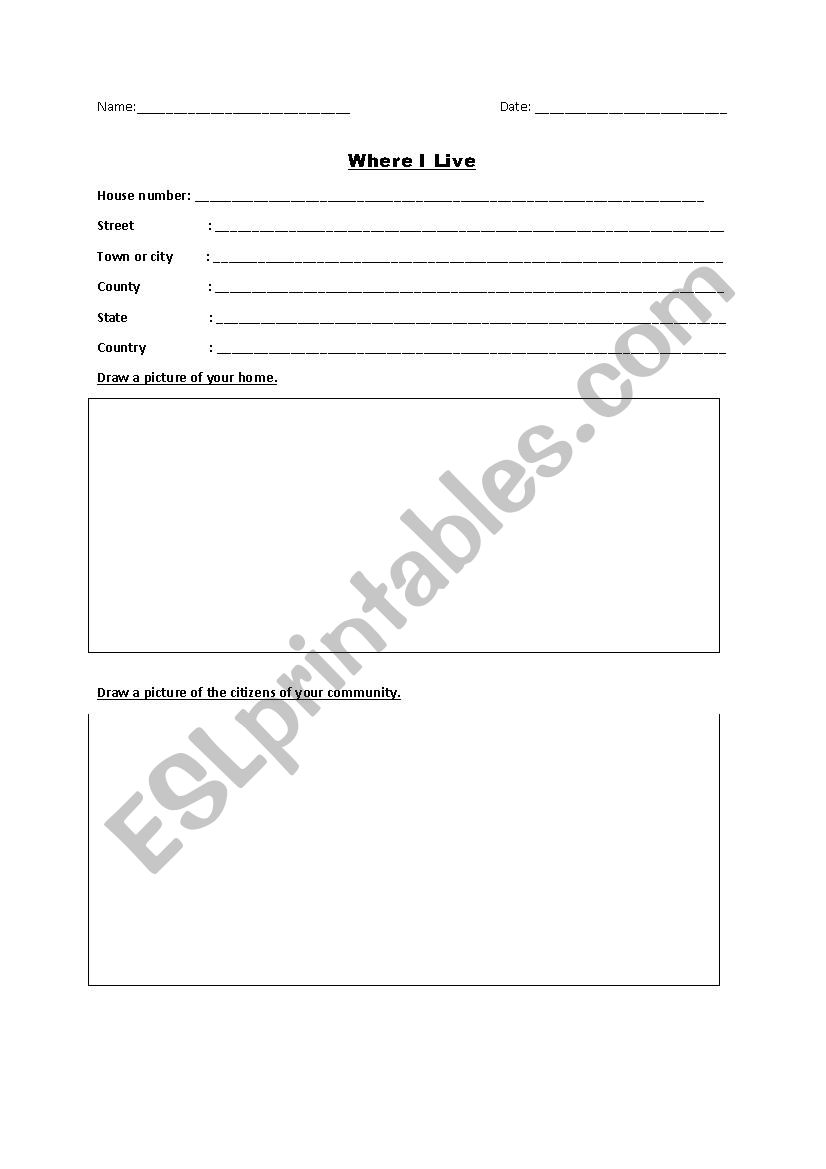 social studies worksheet