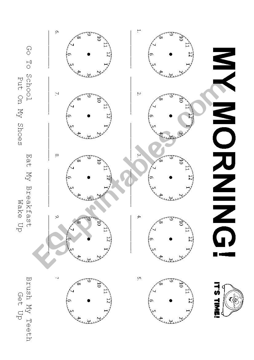 Clocks Sheet Esl Worksheet By Ezgije