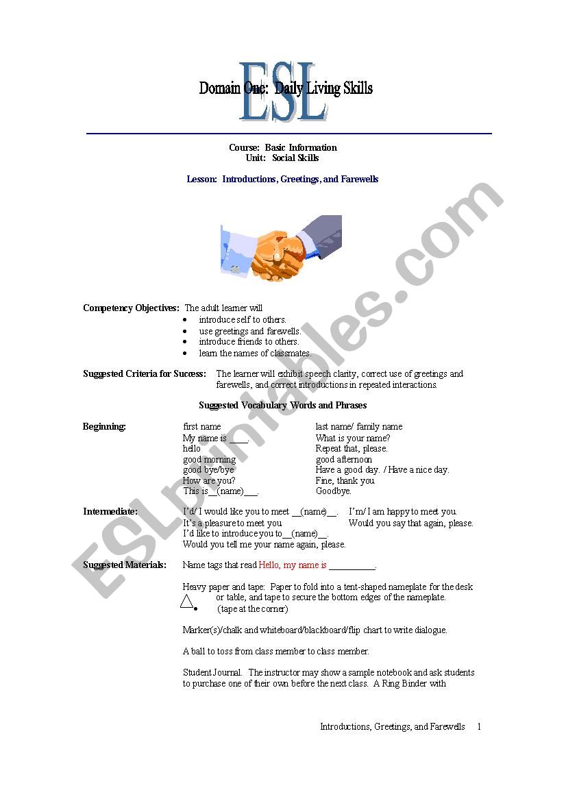 Social Studies Lessons worksheet