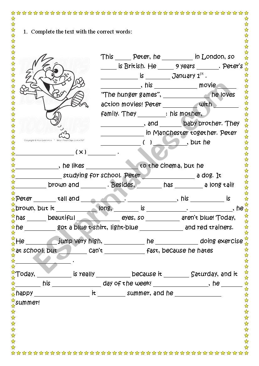 Open gap worksheet