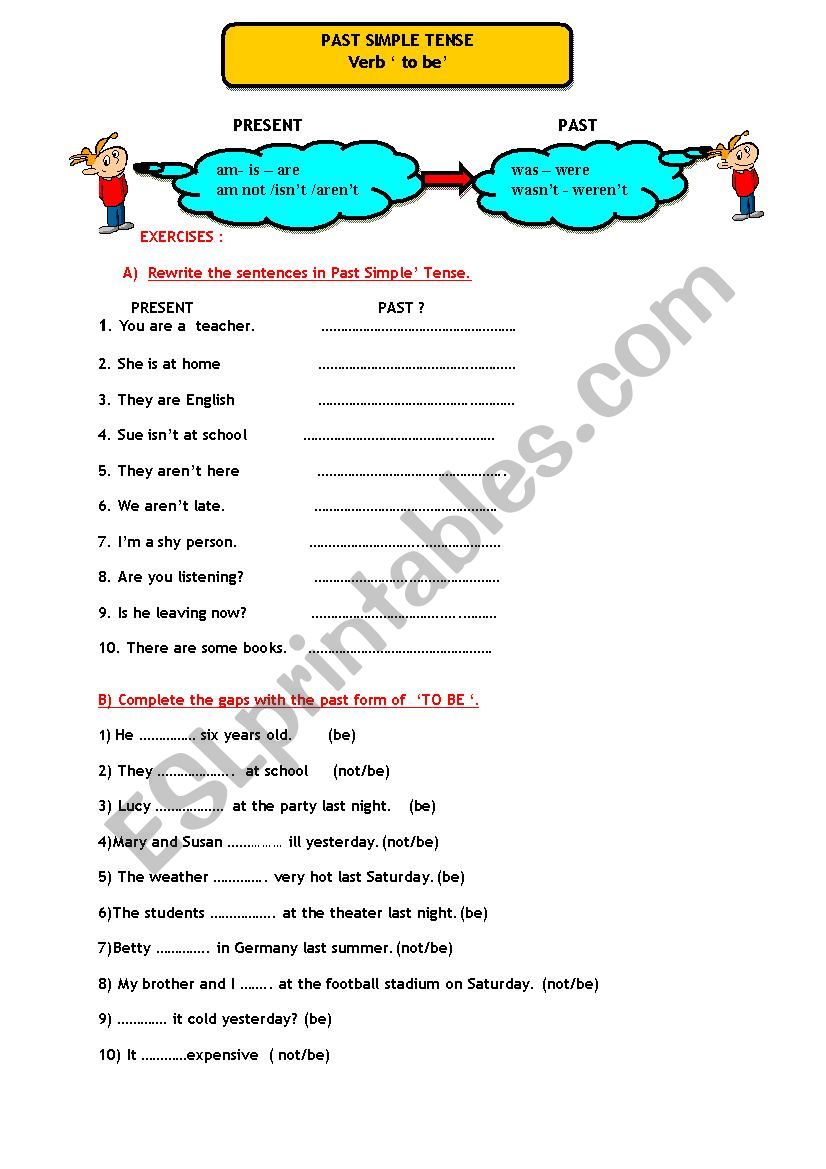 Past Simple Tense worksheet