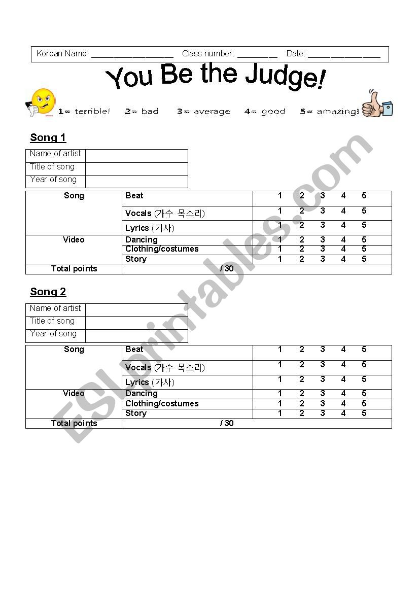 Music Video Critique  worksheet