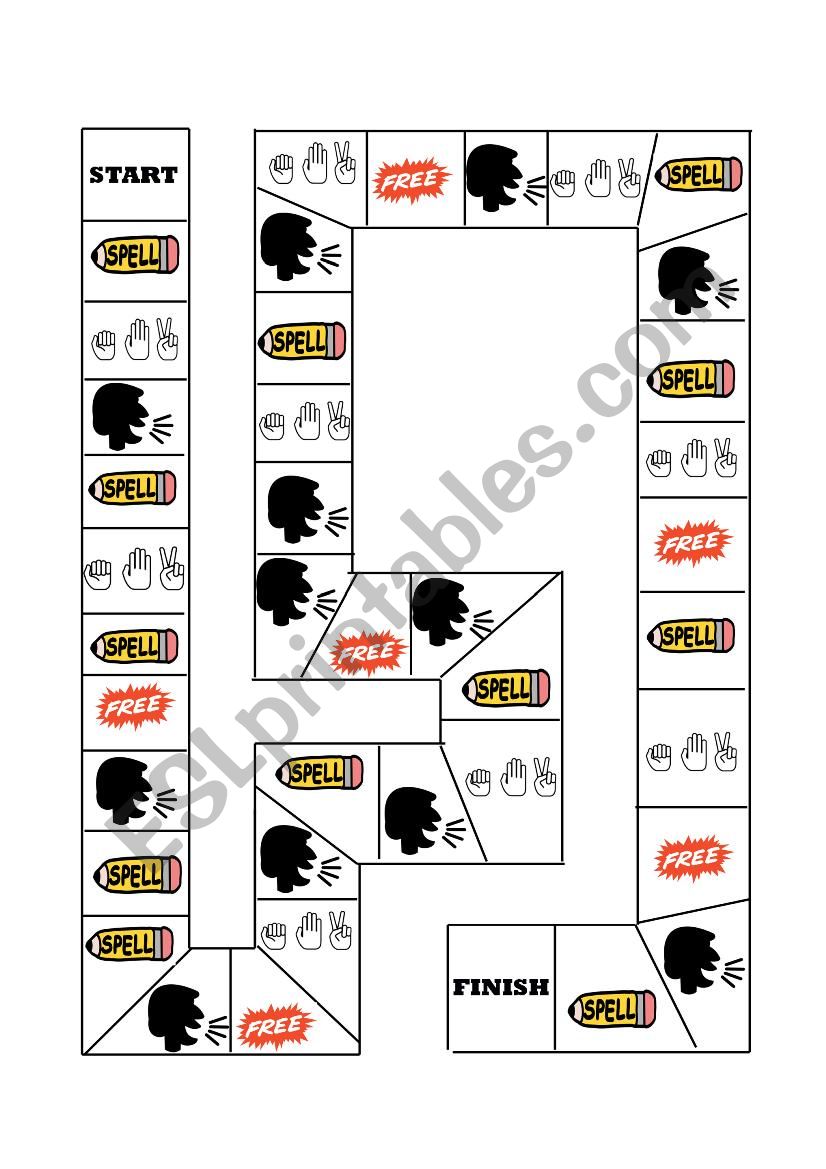 All Purpose Board Game worksheet