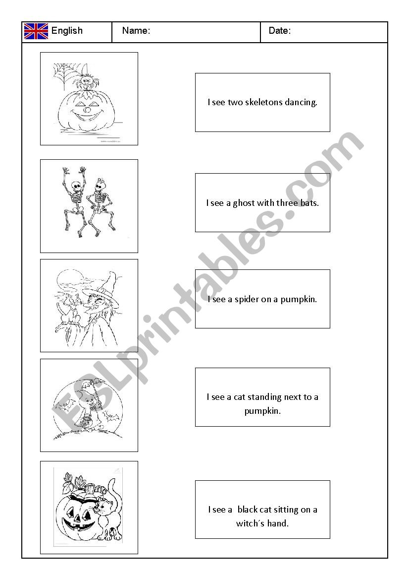 Halloween  worksheet