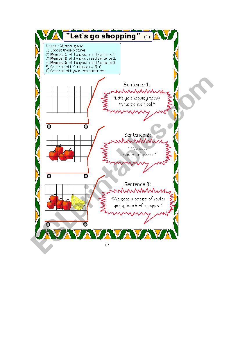 LET´S GO SHOPPING - ESL Worksheet By Marietamundi