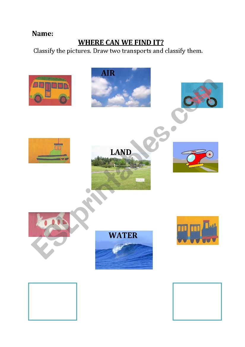 Where can we find it? worksheet