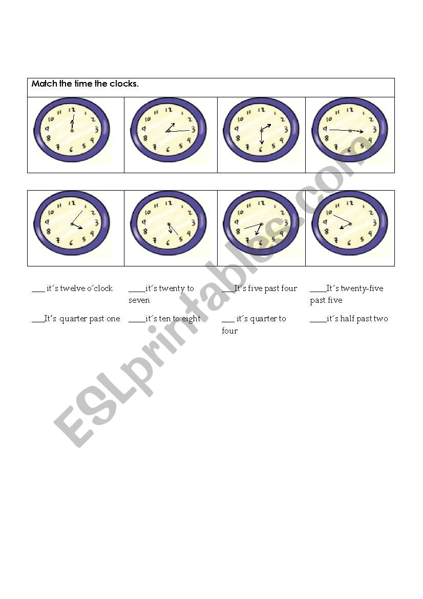 worksheet for checking the time :D