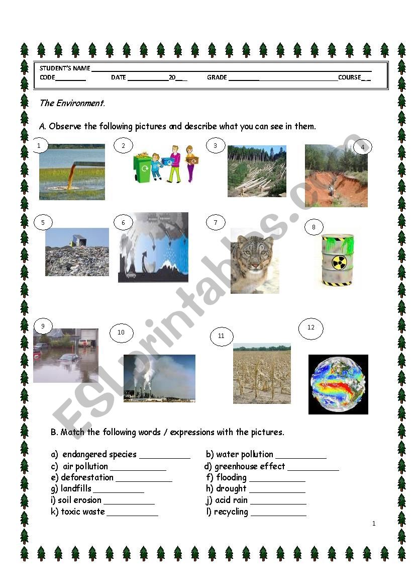 the-environment-esl-worksheet-by-sandy-lco2008