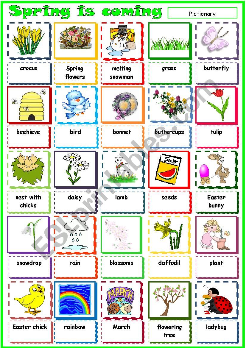 Spring Is Coming ESL Worksheet By Kr mel