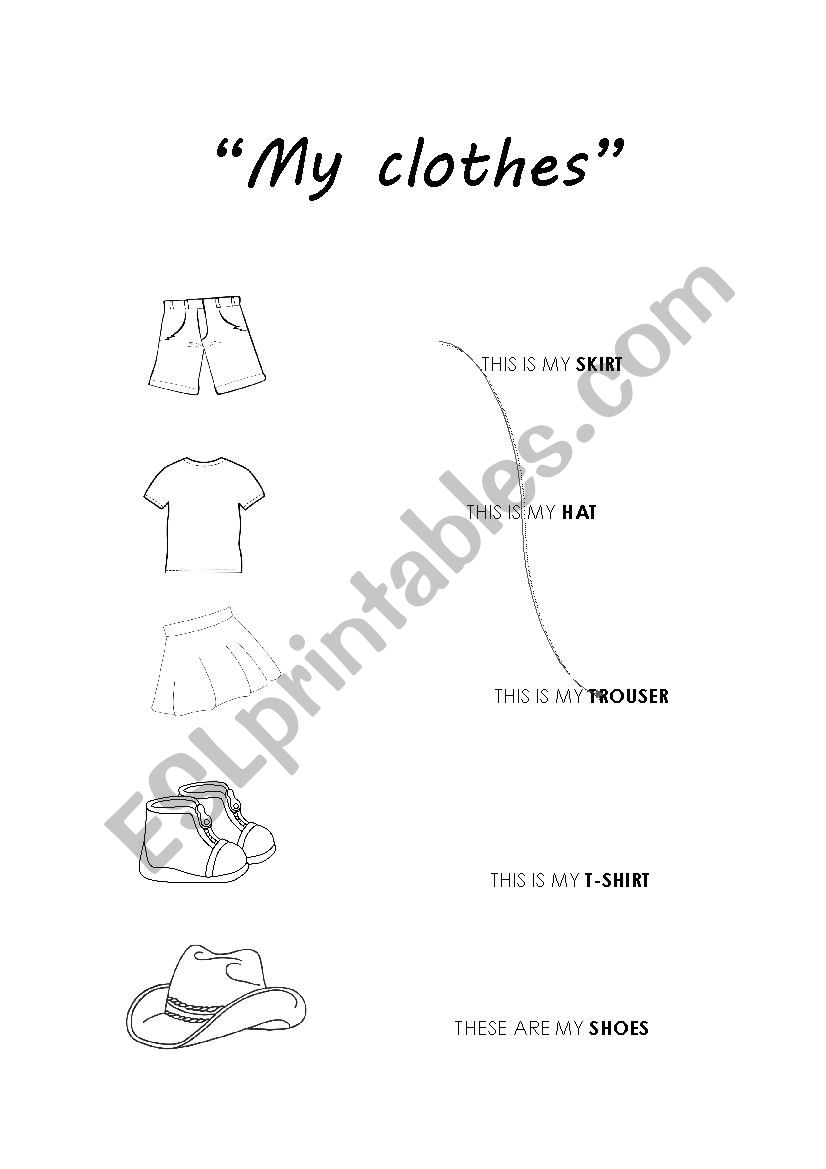 Where are my clothes? worksheet