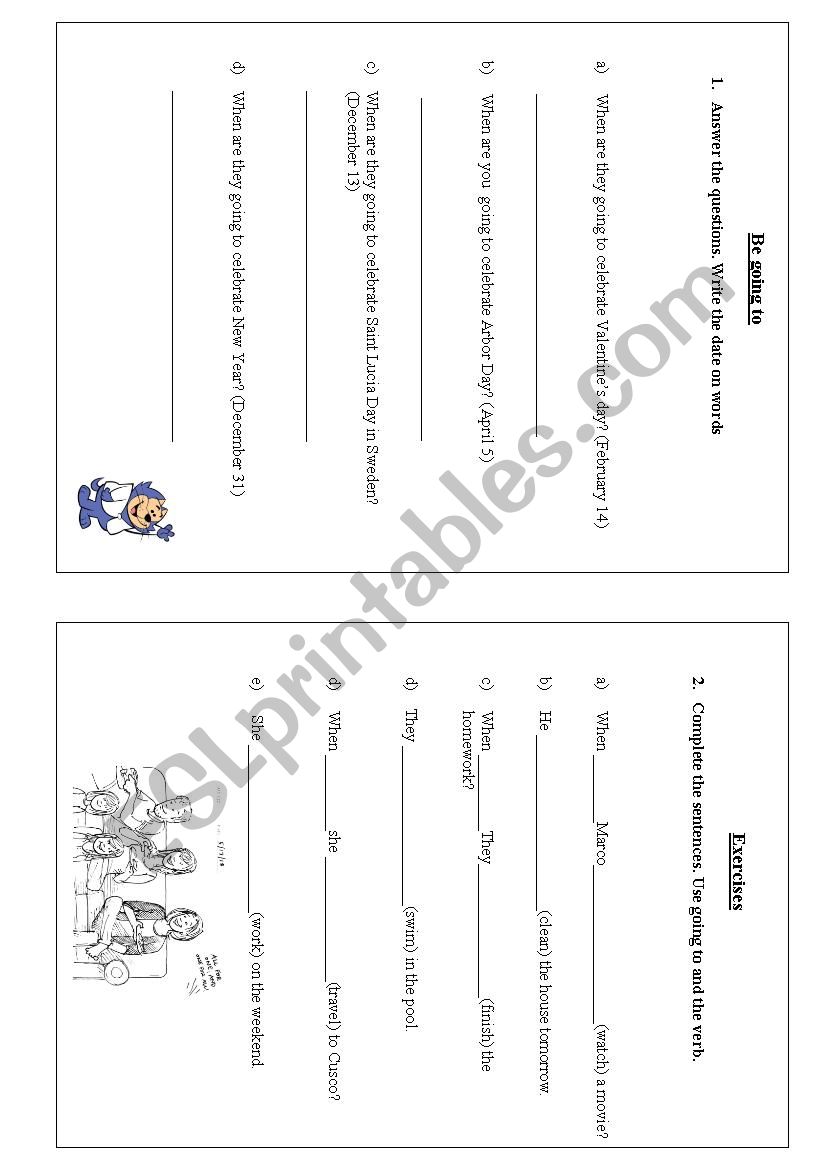 going to - ESL worksheet by robingtse