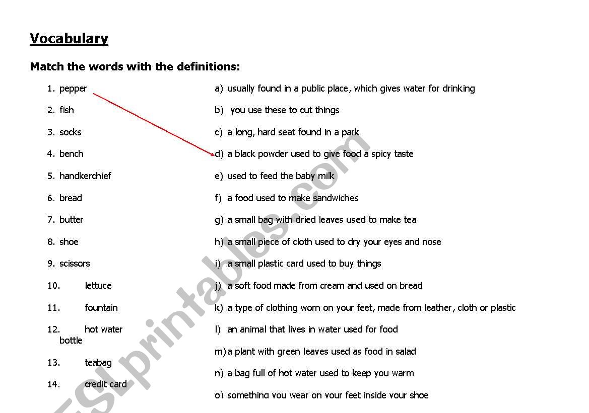 Mr Bean - Park bench Worksheet 1