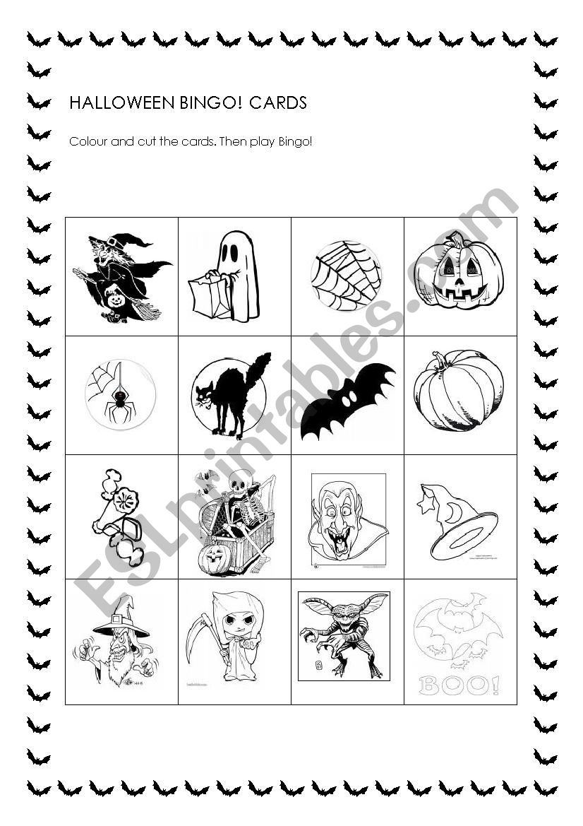 Halloween worksheet