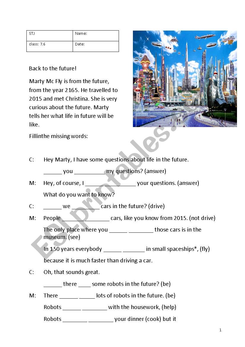 Will Future worksheet