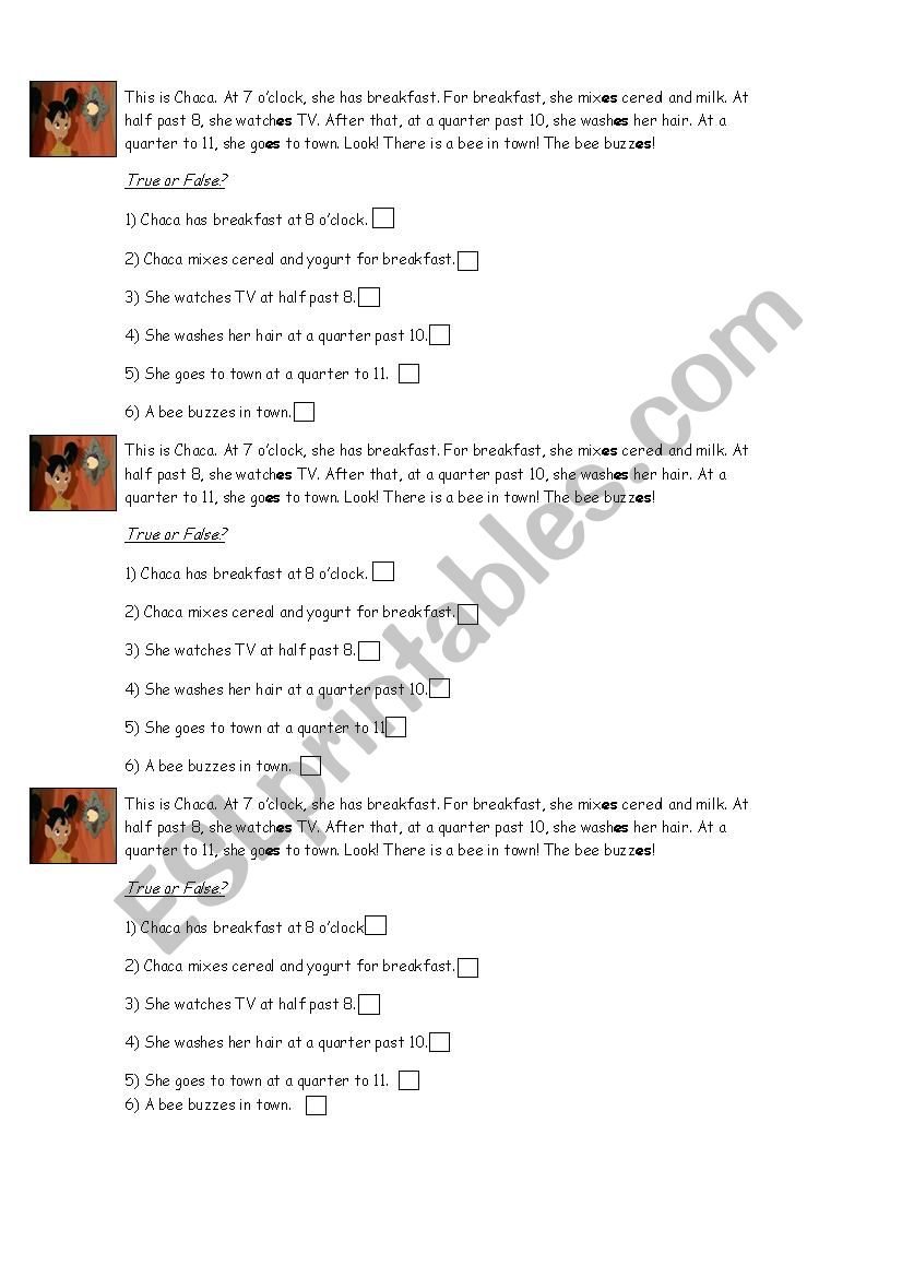 Disney-Simple Present worksheet