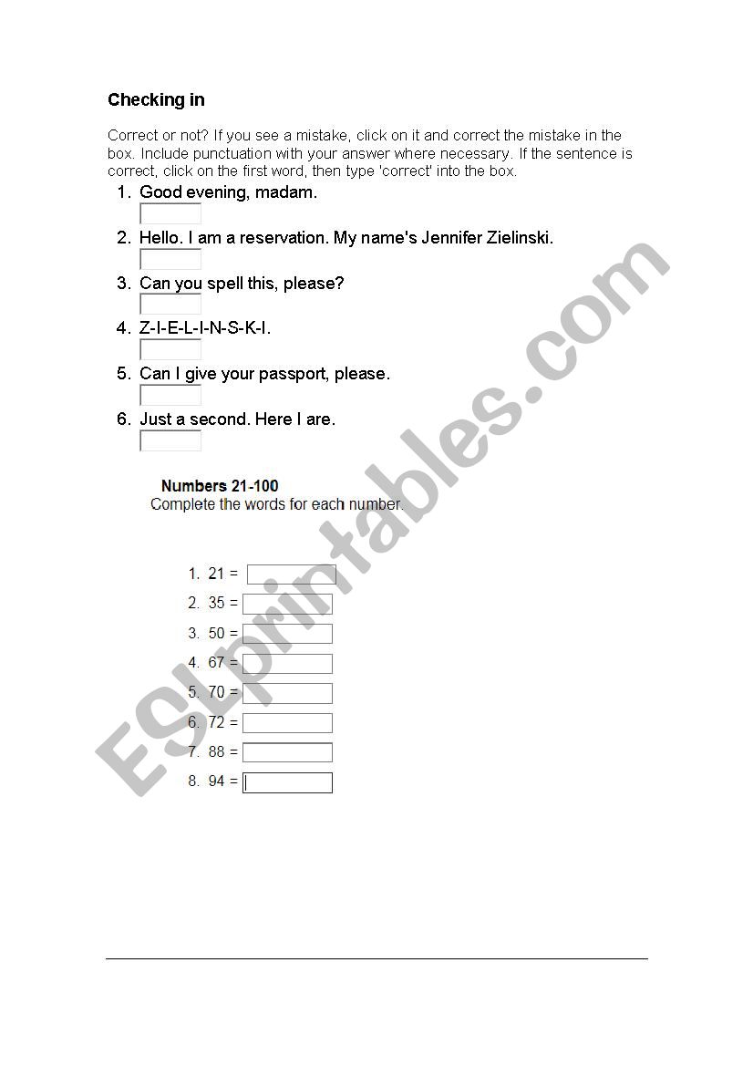 VERB TO BE AND POSSESIVE ADJECTIVES