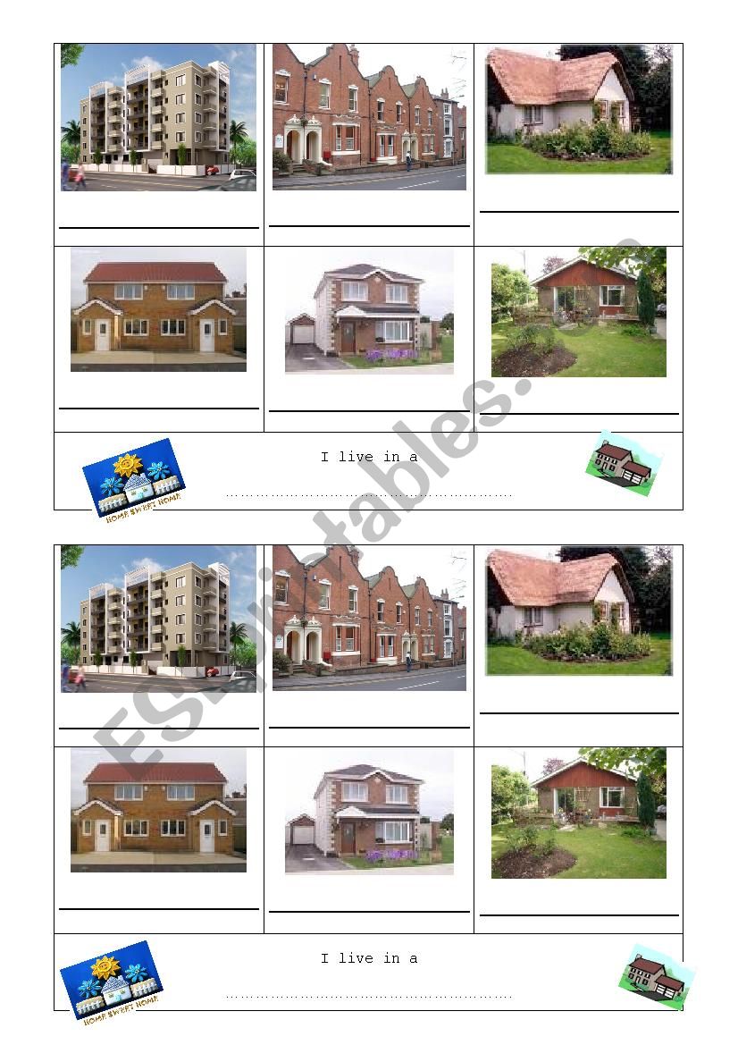 Types of dwelling - ESL worksheet by carolinevallaeys