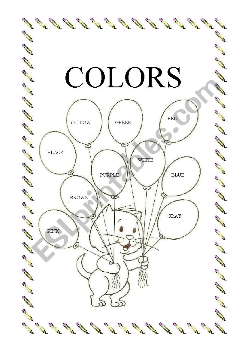 Colors - ESL worksheet by Mary007