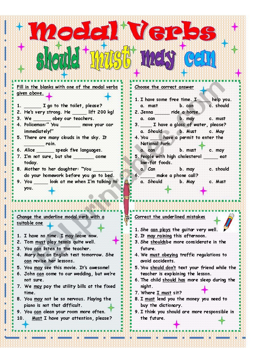 To Be Verbs Worksheet With Answers