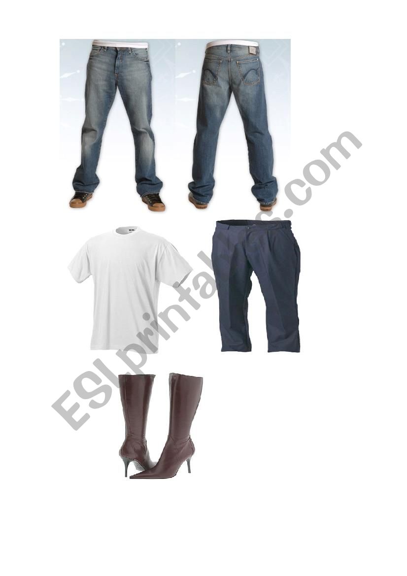 Clothes match  worksheet