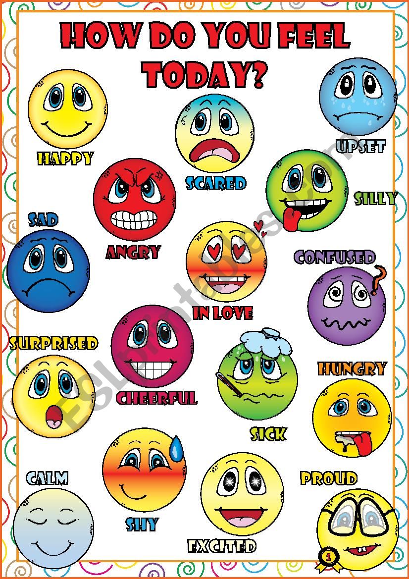 Feelings And Emotions POSTER ESL Worksheet By Chadelel