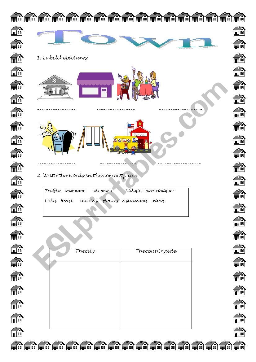 Town  worksheet